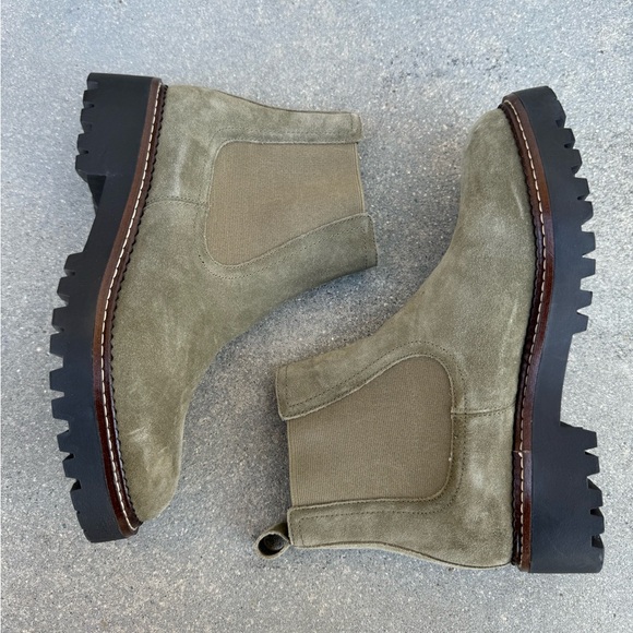 Caslon Miller Chelsea Ankle Boots Olive Green Women 6.5 US - Picture 1 of 5